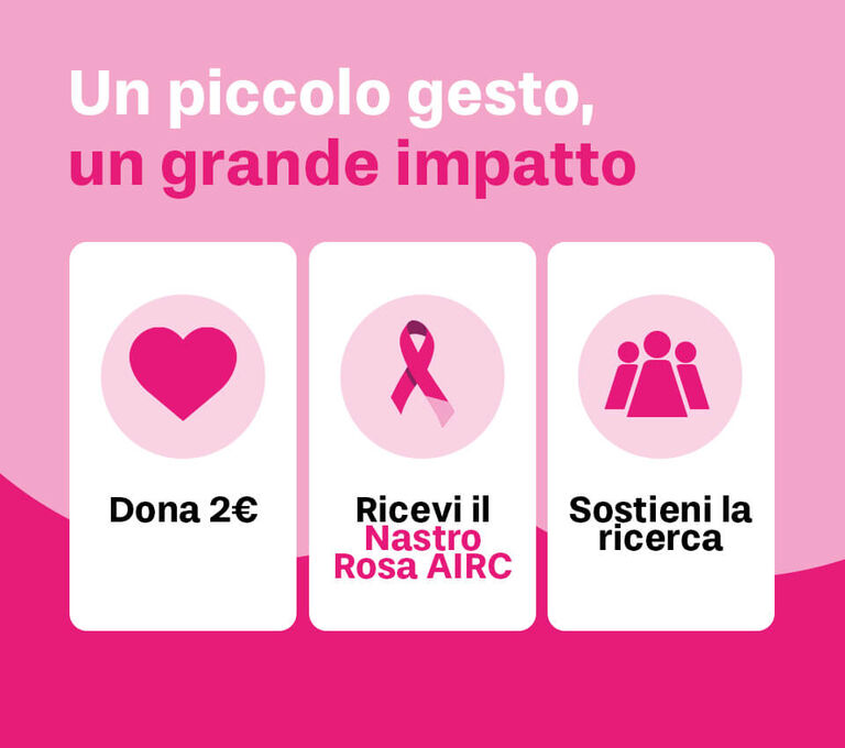 Dona 2&euro;, ricevi il nastro rosa IRC e sostieni la ricerca.