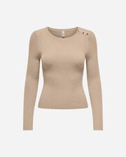 Mille glitter button w - Beige
