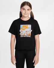 Crop spring print jr - Nero