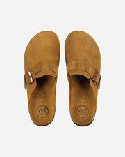 Cork close toe suede  - Marrone
