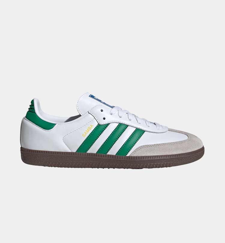 Sneaker adidas Samba bianca e verde