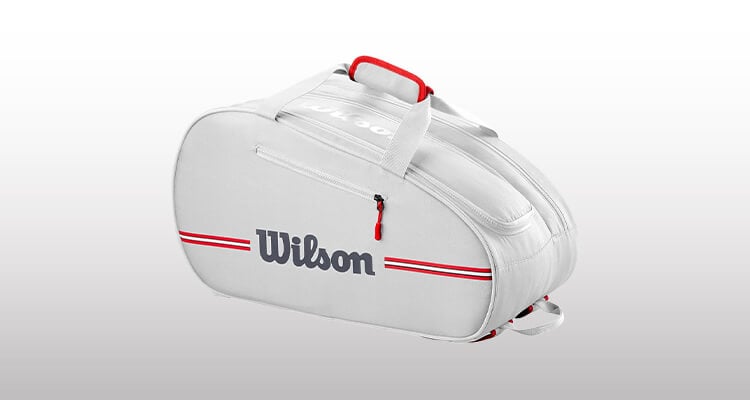 Fodero Padel Wilson bianco e rosso