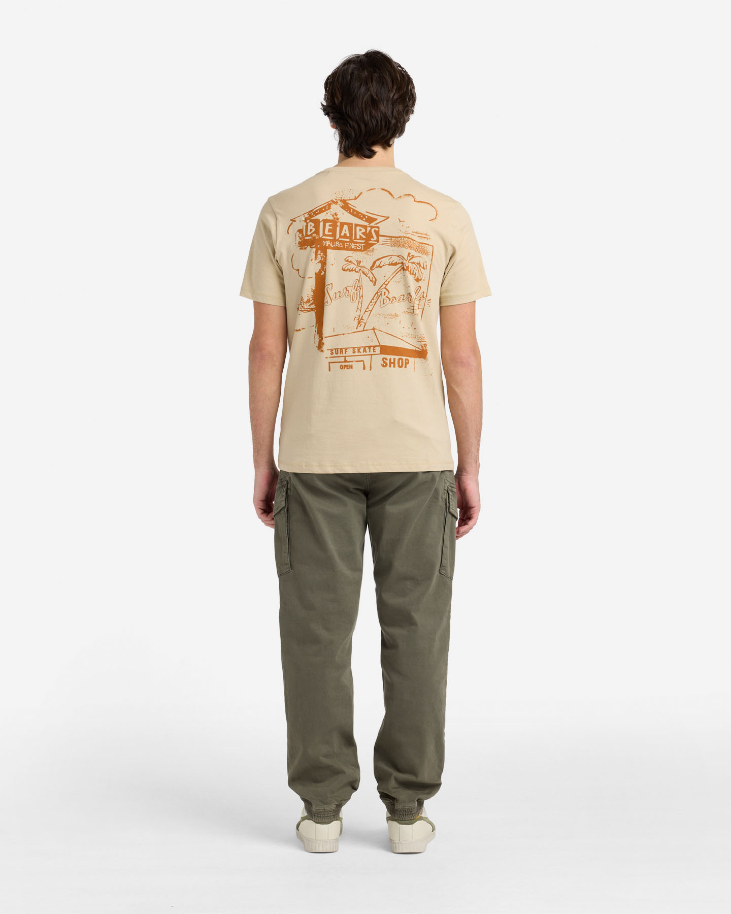 T-shirt BEAR WAVES AFTER WAVES M - Beige - 3 | Cisalfa Sport