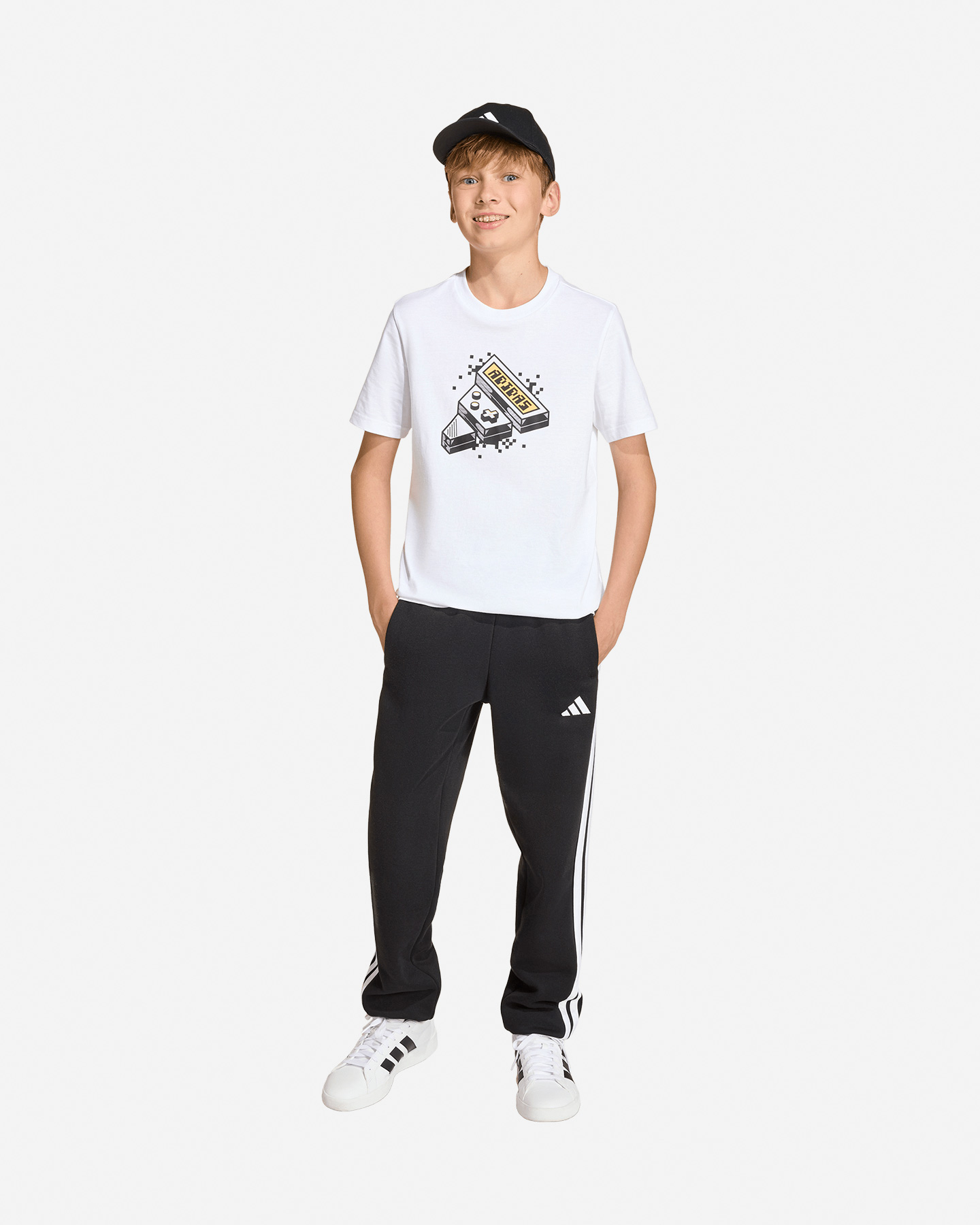 T-shirt ADIDAS GAMING GRAPHIC JR - Bianco - 3 | Cisalfa Sport