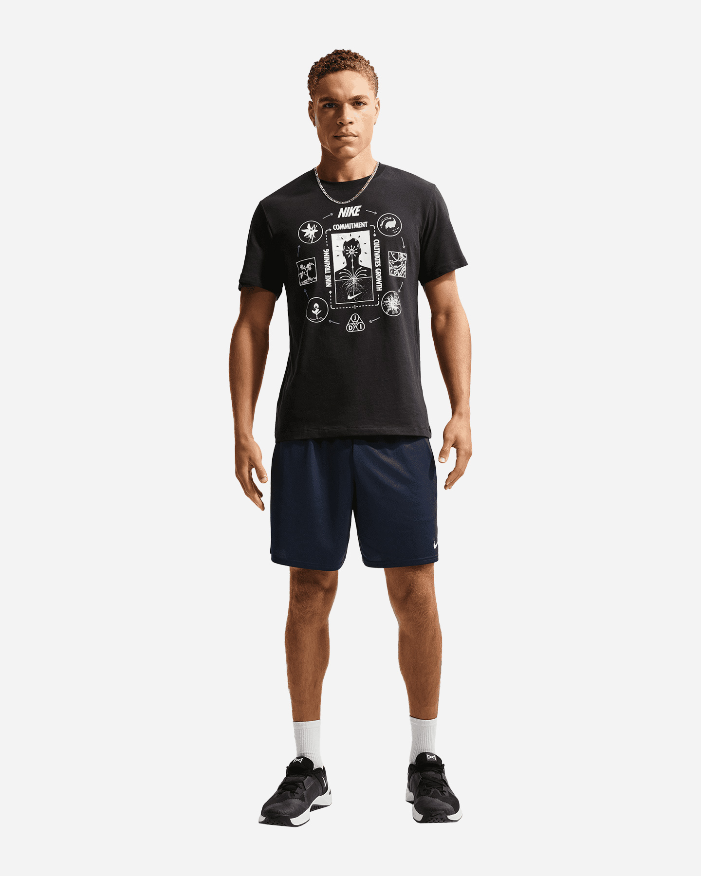 Pantalone training NIKE DRI FIT FLEX SMALL LOGO 7IN M - Nero - 2 | Cisalfa Sport