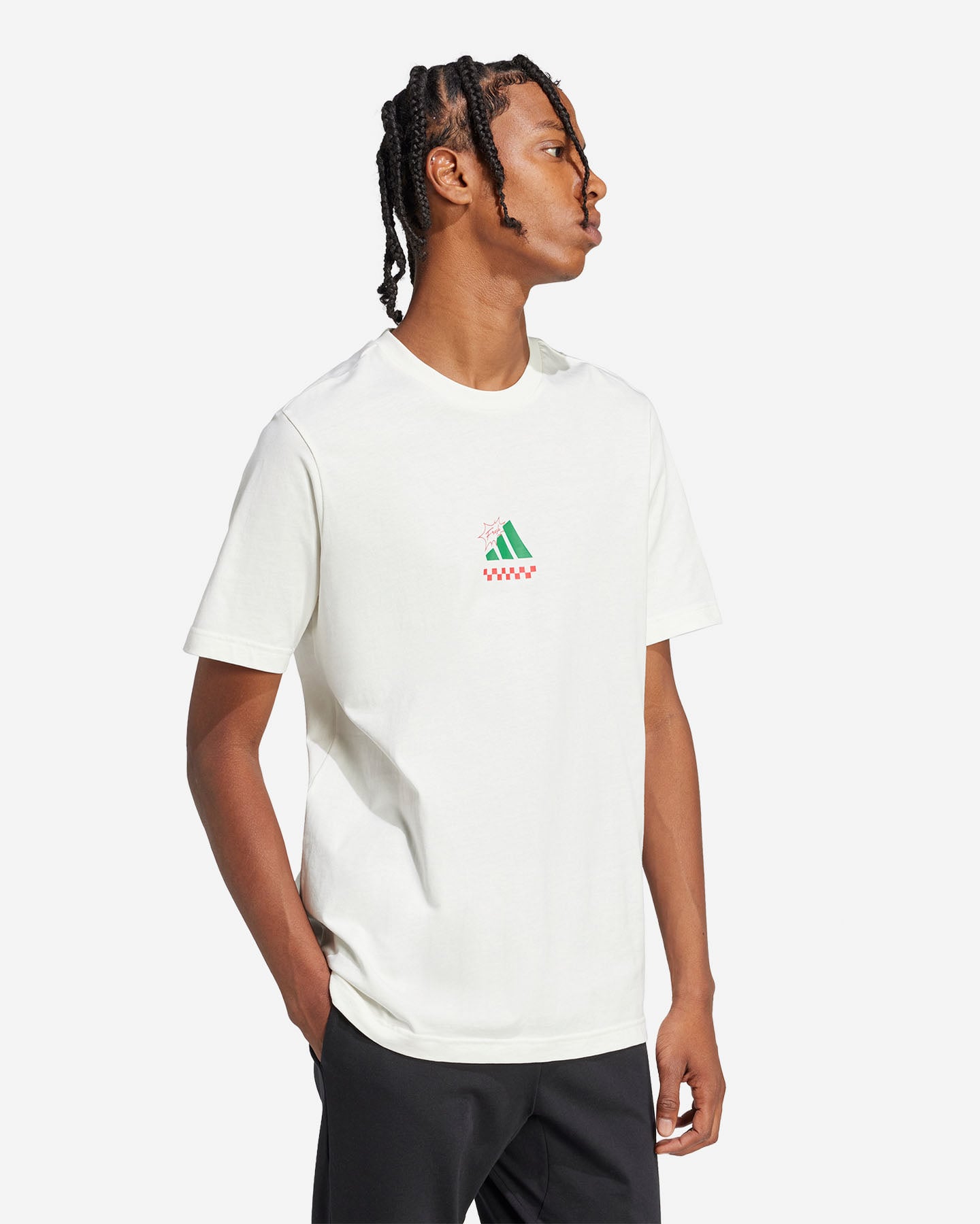 T-shirt ADIDAS PIZZA TEE M - Bianco - 3 | Cisalfa Sport