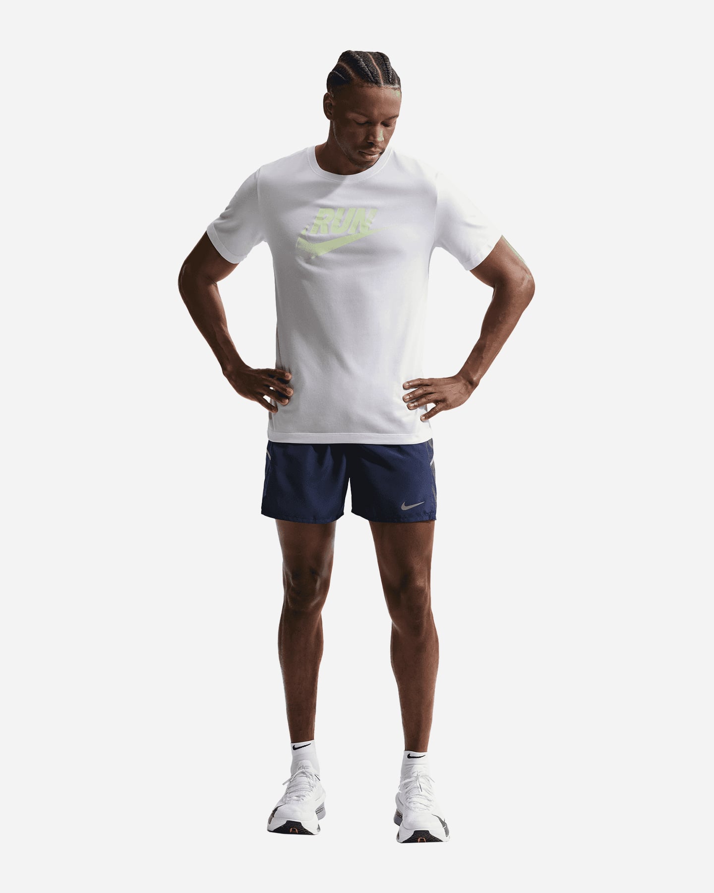 Short running NIKE MILER 5 M - Blu - 1 | Cisalfa Sport