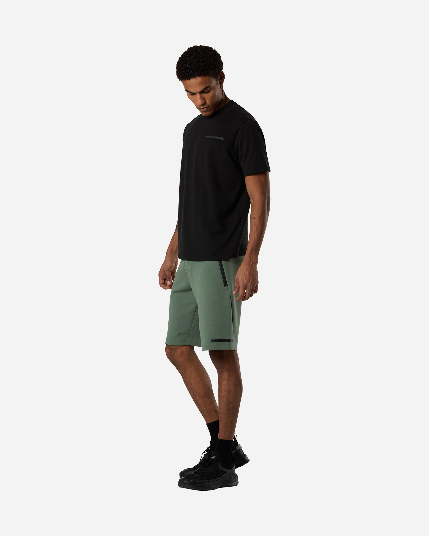 T-shirt NORTH SAILS LINEAR LOGO M - Nero - 3 | Cisalfa Sport