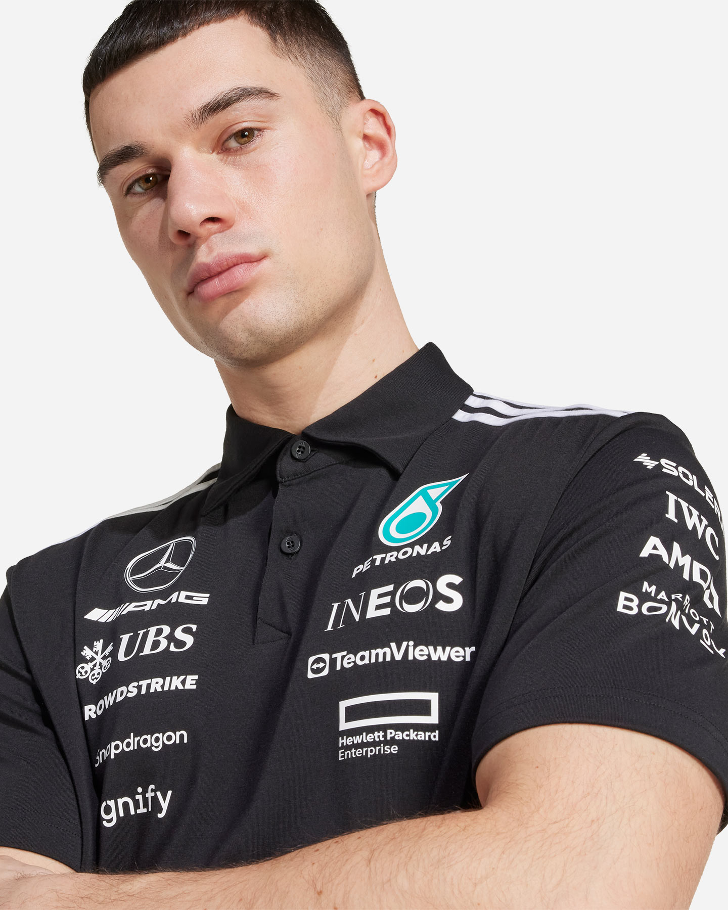 Polo ADIDAS MERCEDES TM M - Nero - 4 | Cisalfa Sport