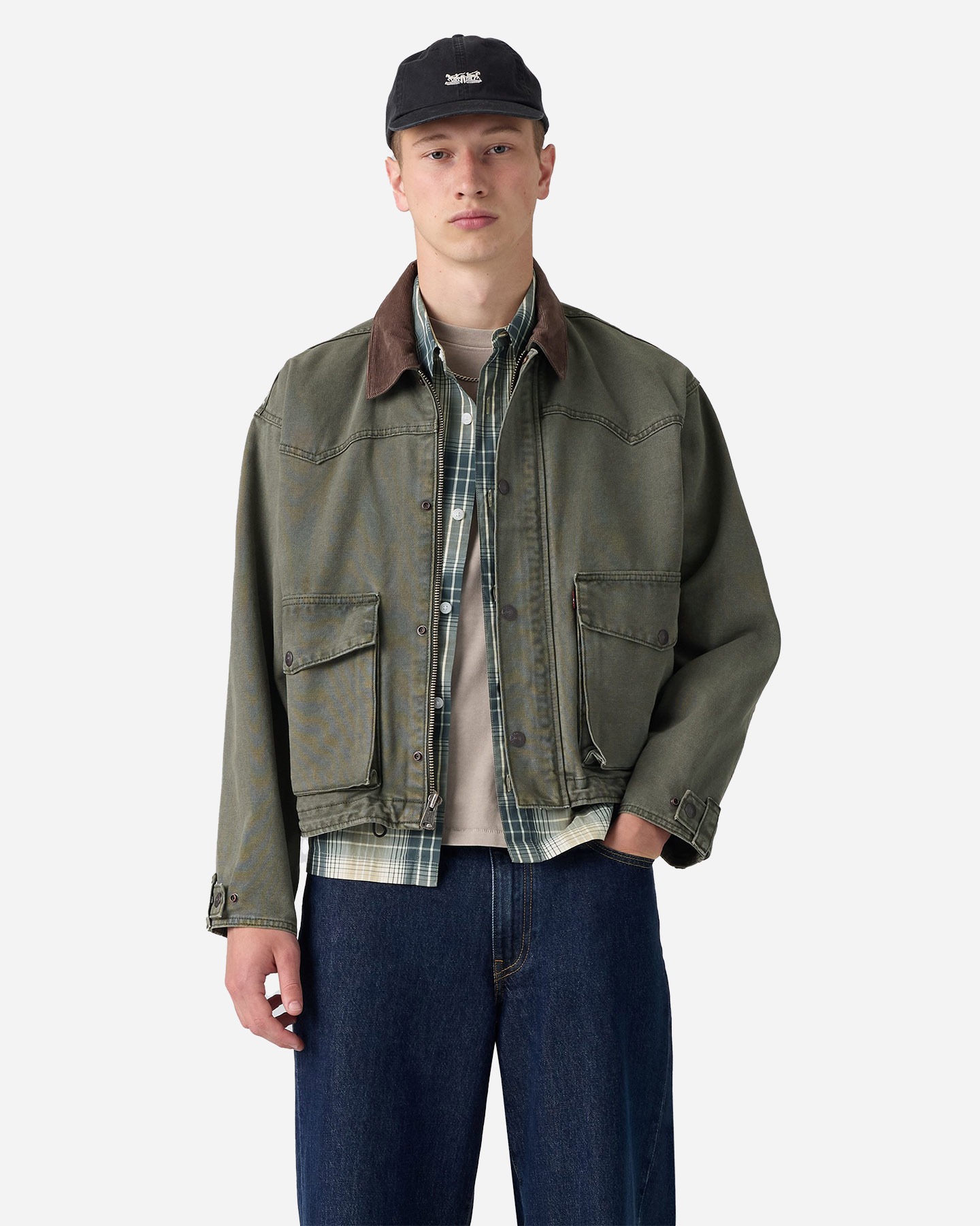 Giubbotto LEVI'S CANVAS COLLO CORDUROY M - Denim - 1 | Cisalfa Sport