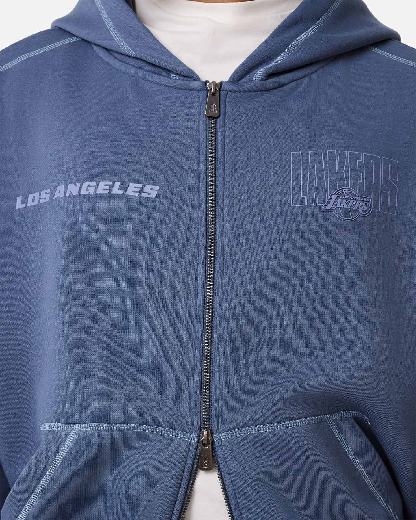 Felpa NEW ERA LOS ANGELES LAKERS M - Azzurro - 3 | Cisalfa Sport
