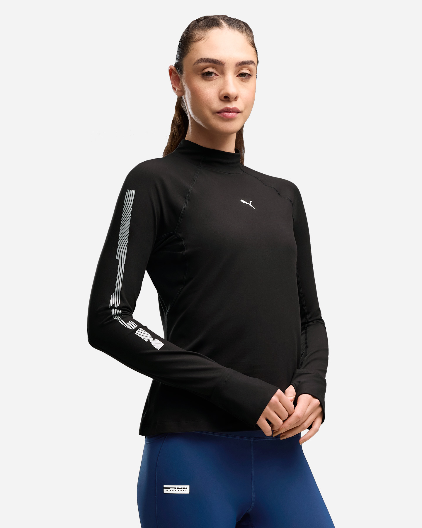 Maglia PUMA BRIGHTSTRIDE CLOUDSPUN W - Nero - 2 | Cisalfa Sport