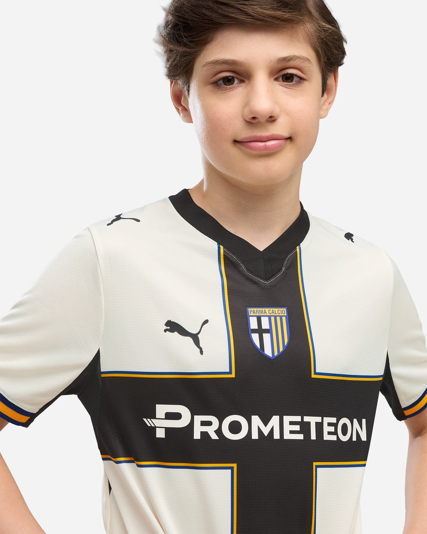 Maglia calcio ufficiale PUMA PARMA CALCIO HOME JR - Bianco - 4 | Cisalfa Sport