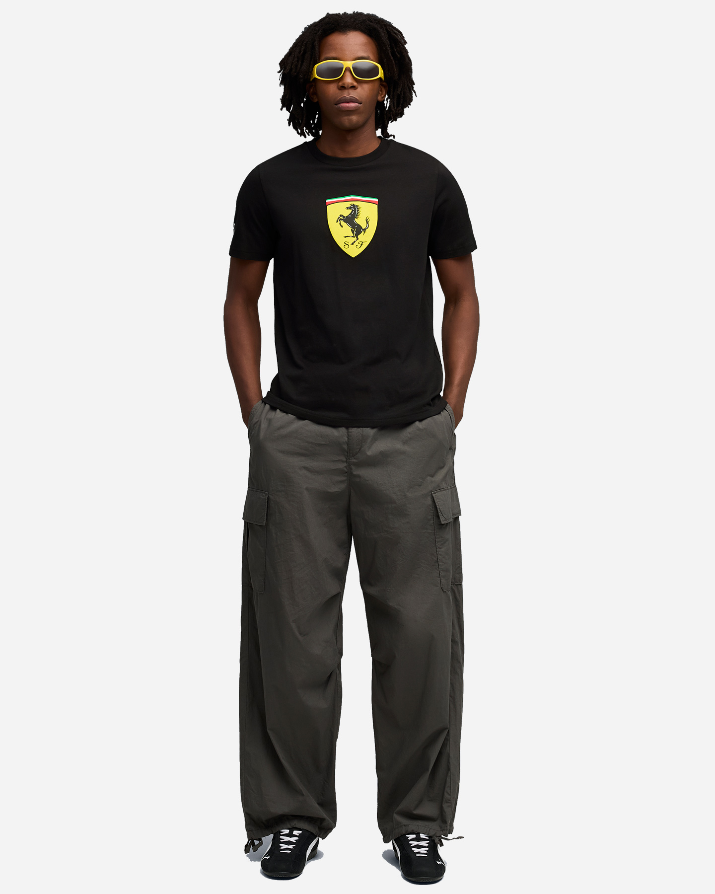T-shirt PUMA FERRARI SPORTSW COLORED SHIELD M - Nero - 4 | Cisalfa Sport