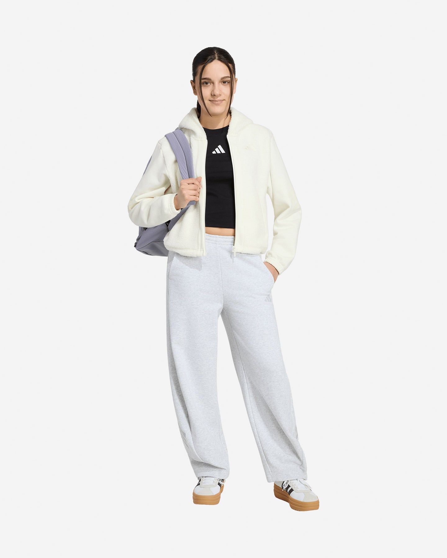 Felpa ADIDAS FUTURE ICONS JR - Bianco - 2 | Cisalfa Sport
