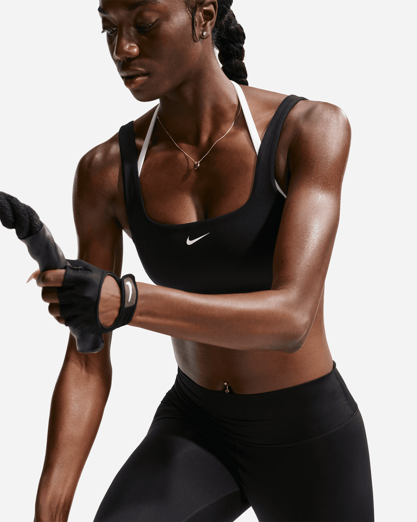 Bra training NIKE ONE SPEED STRAPPY LS W - Nero - 4 | Cisalfa Sport