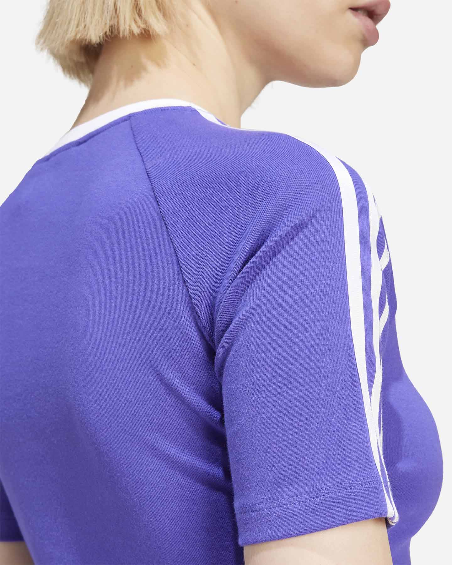 T-shirt ADIDAS ORIGINAL 3STRIPES W - Viola - 5 | Cisalfa Sport
