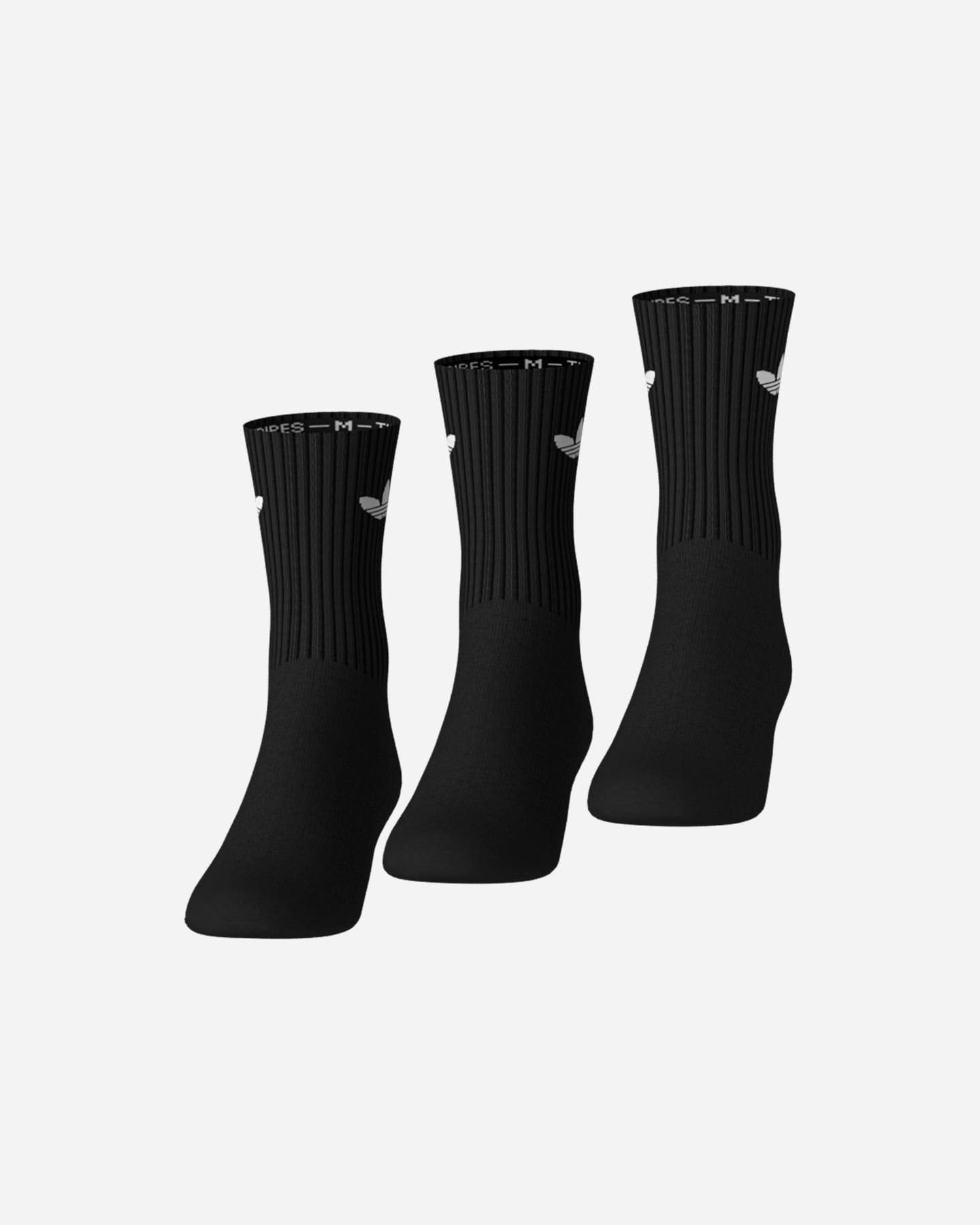 Calze ADIDAS TREFOIL CREW CUSHION 3PACK M - Nero - 3 | Cisalfa Sport