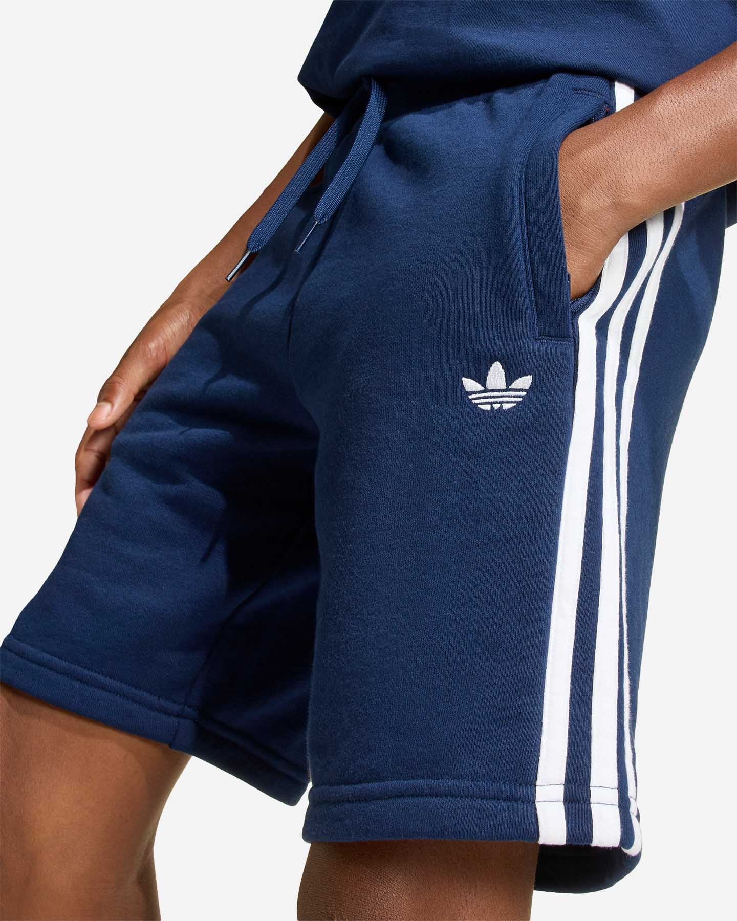 Pantaloncini ADIDAS 3STRIPES JR - Blu - 4 | Cisalfa Sport