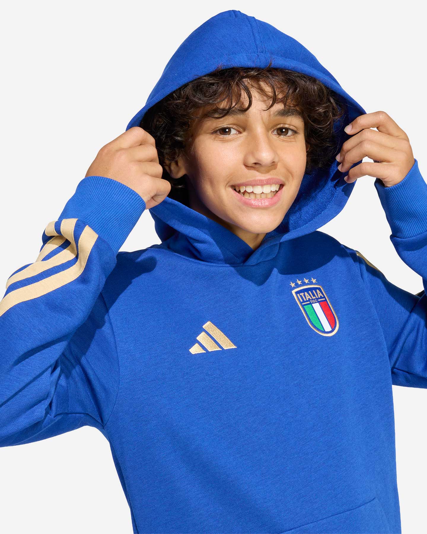 Abbigliamento calcio ufficiale ADIDAS ITALIA FIGC JR - Blu - 4 | Cisalfa Sport