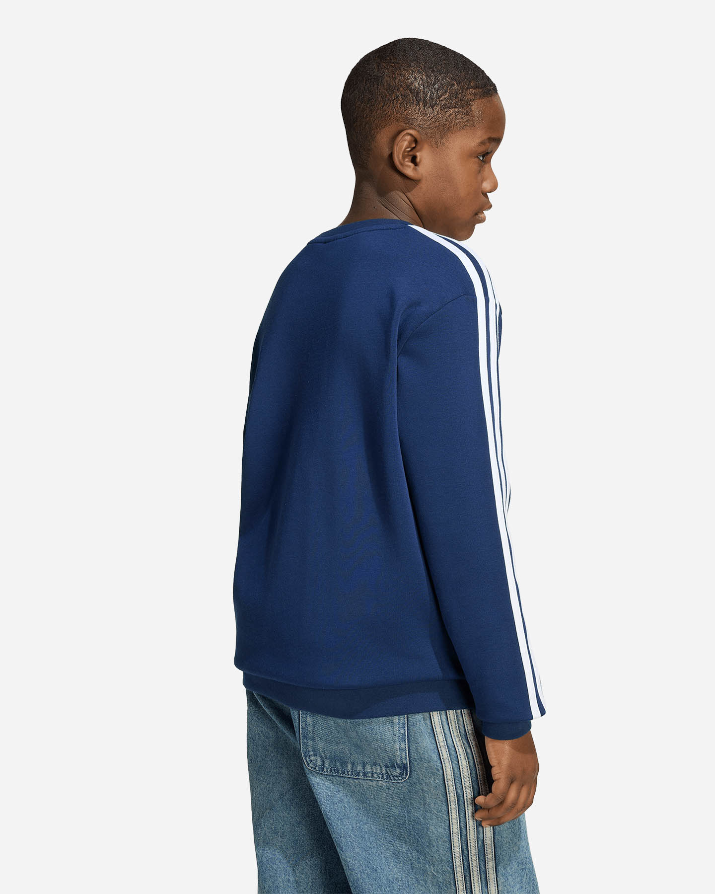 Felpa ADIDAS 3STRIPES JR - Blu Navy - 3 | Cisalfa Sport