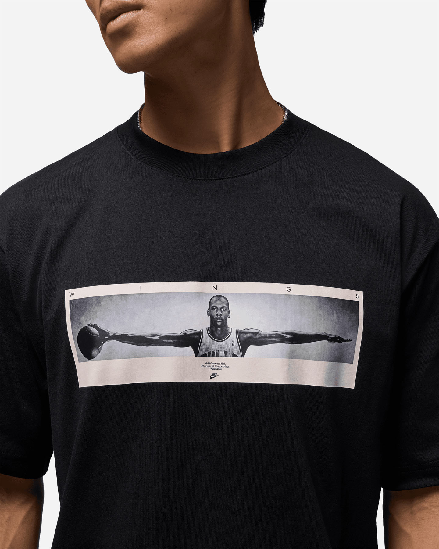 T-shirt NIKE JORDAN WINGS M - Nero - 4 | Cisalfa Sport