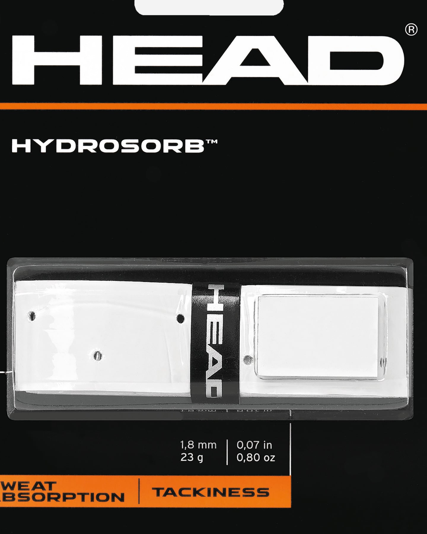 Grip tennis HEAD HYDROSORB - Bianco - 1 | Cisalfa Sport