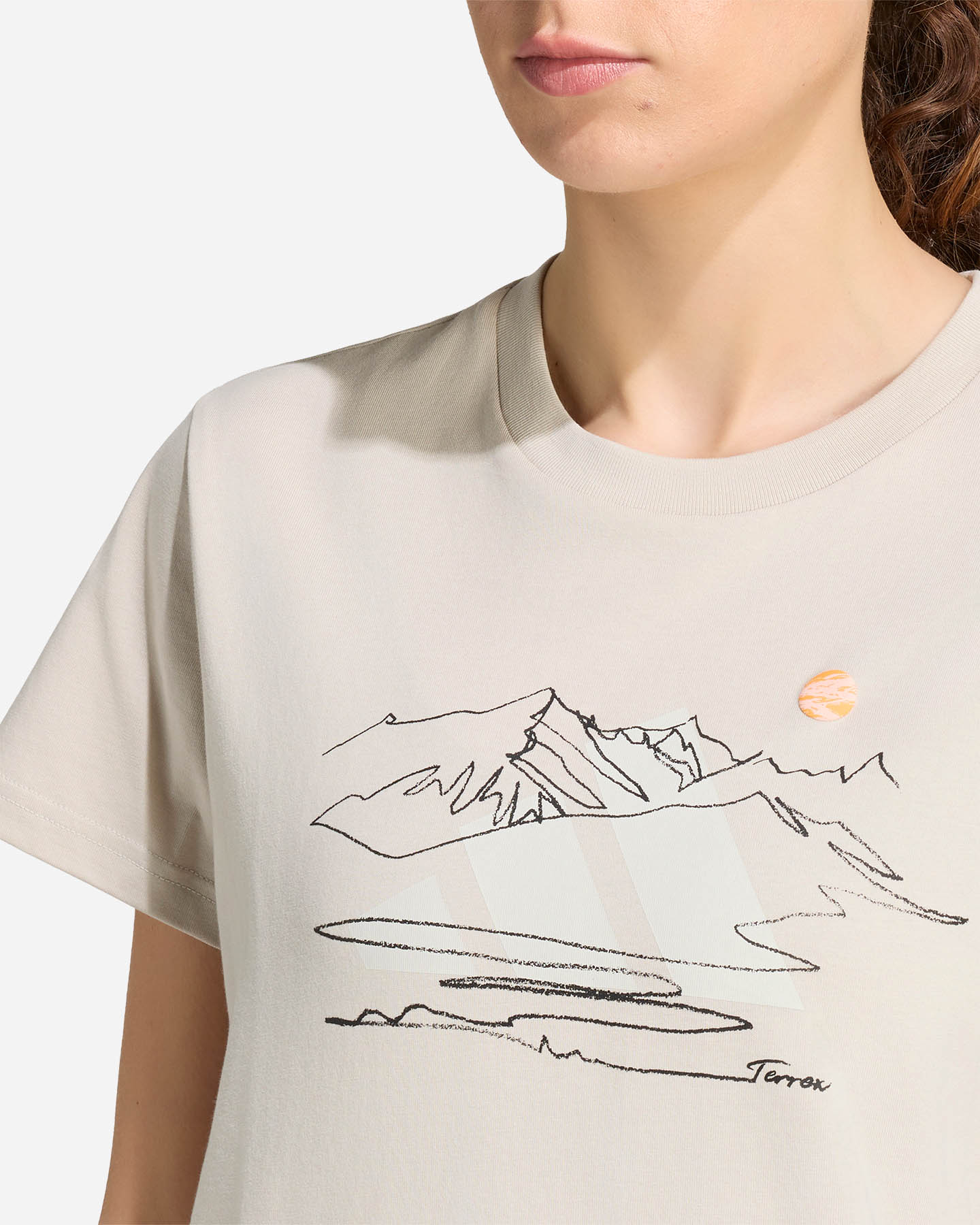T-shirt ADIDAS TERREX NATURE GRAPHIC W - Beige - 4 | Cisalfa Sport