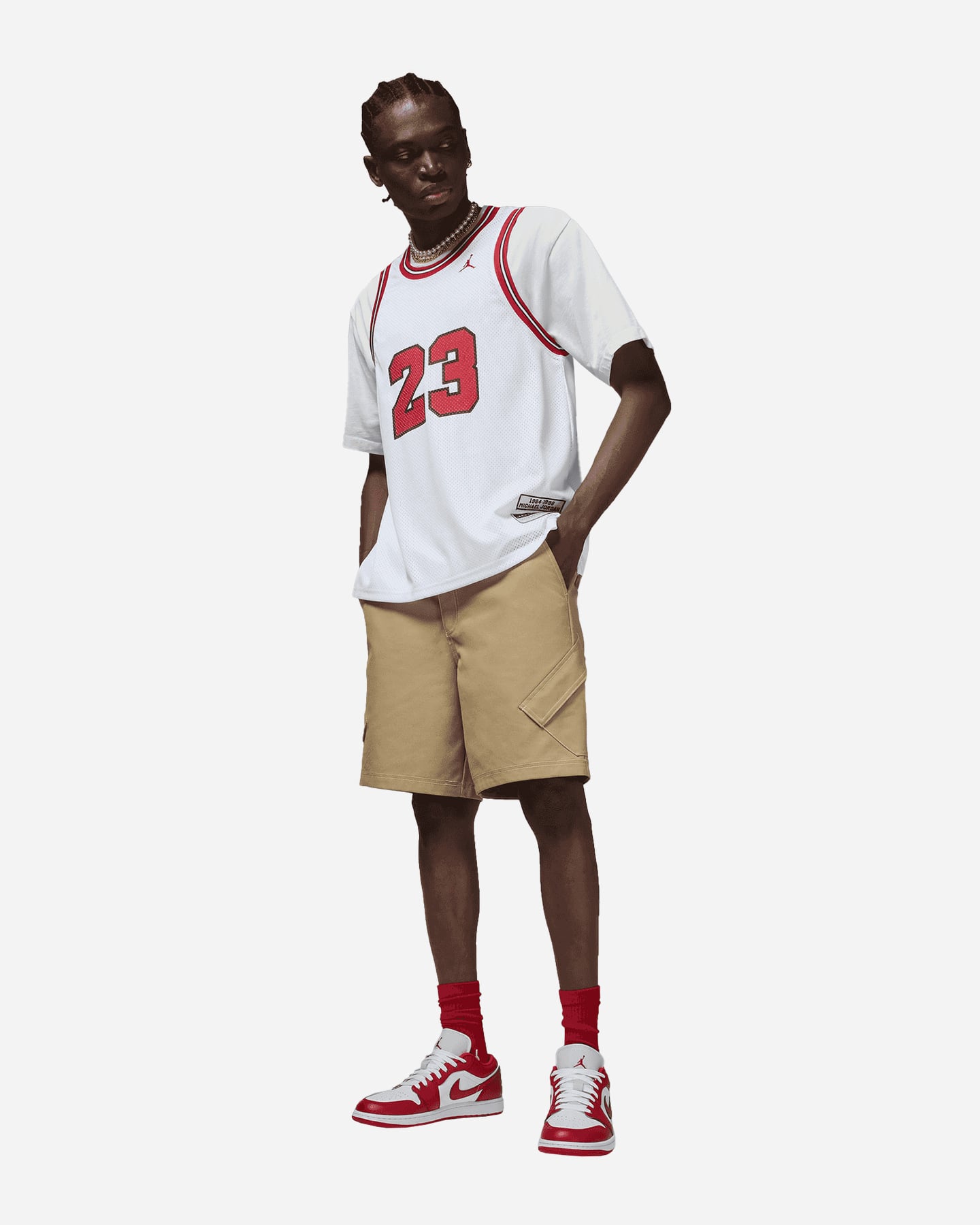 Maglia basket NIKE JORDAN M - Bianco - 2 | Cisalfa Sport