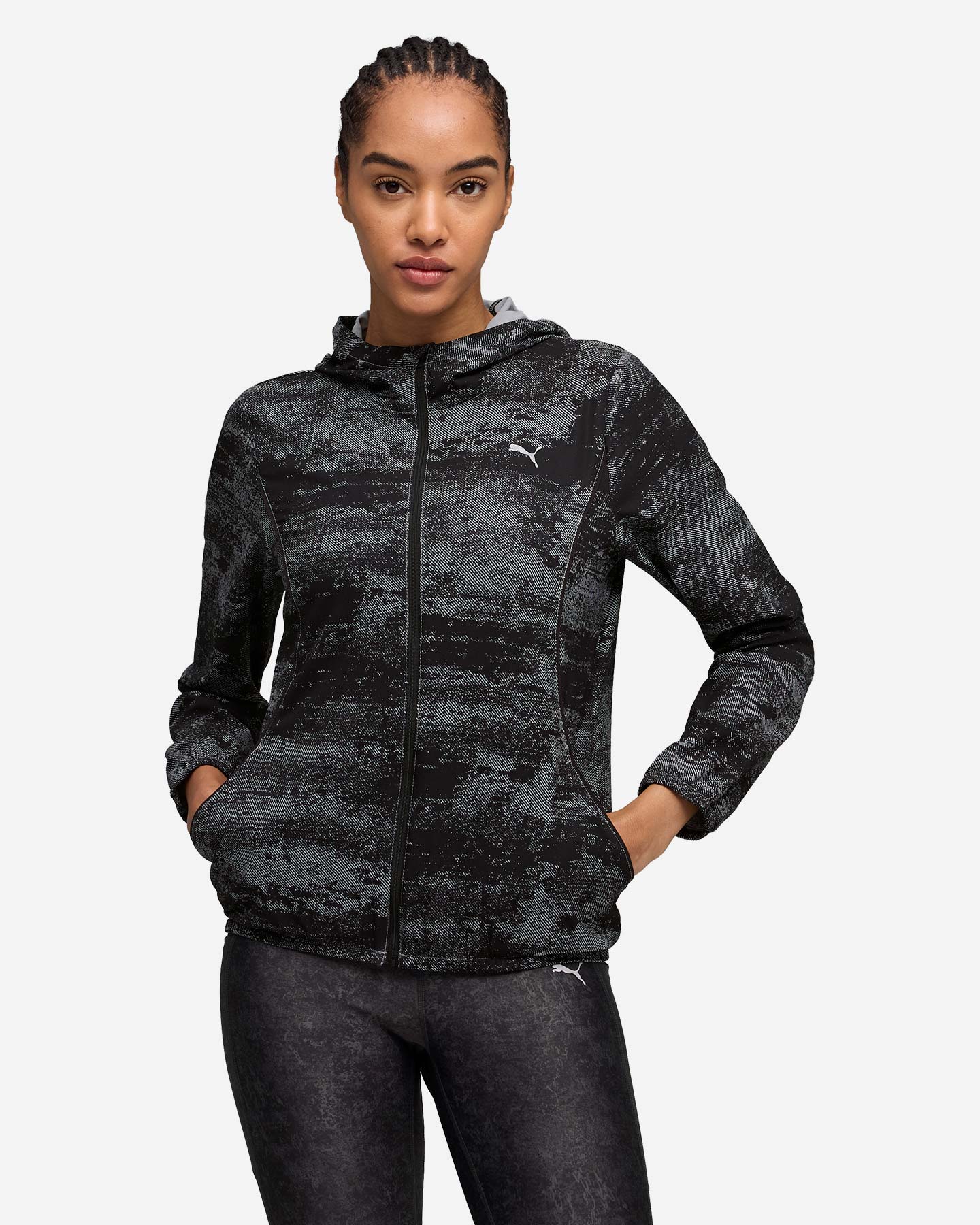 Giacca running PUMA VELOCITY PRINTED W - Nero - 2 | Cisalfa Sport