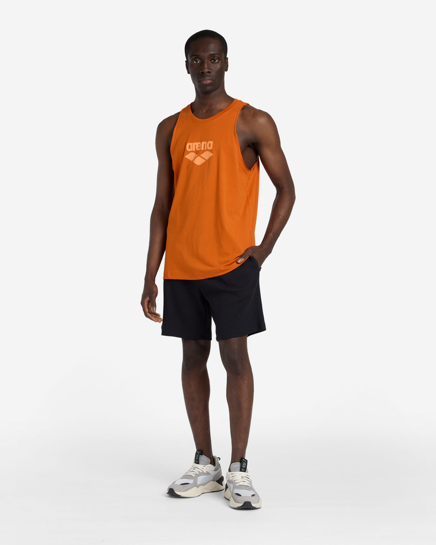 Canotta ARENA ATHLETIC ESSENTIAL M - Arancione - 2 | Cisalfa Sport