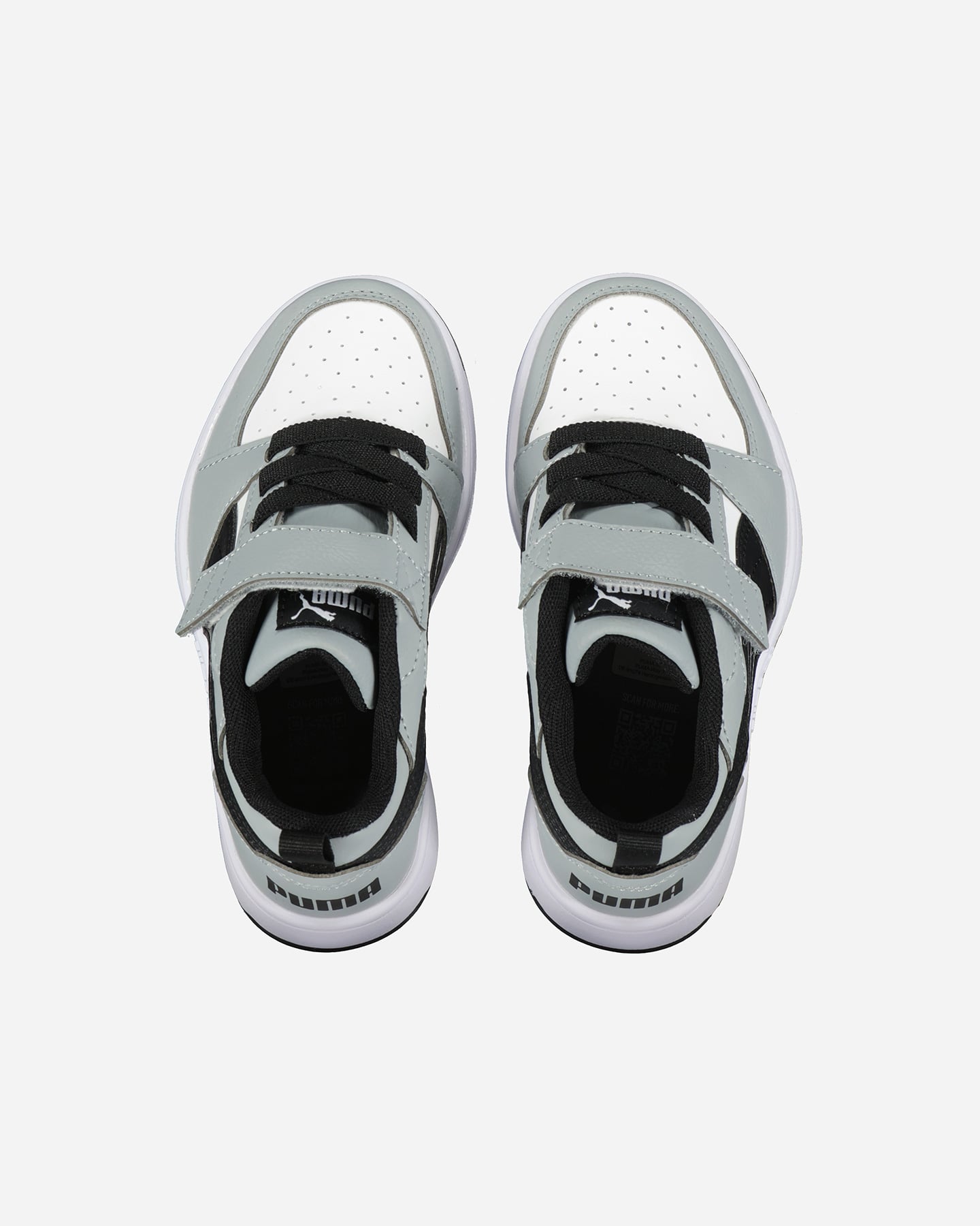 Scarpe sneakers PUMA REBOUND V6 LOW PS JR - Grigio - 4 | Cisalfa Sport