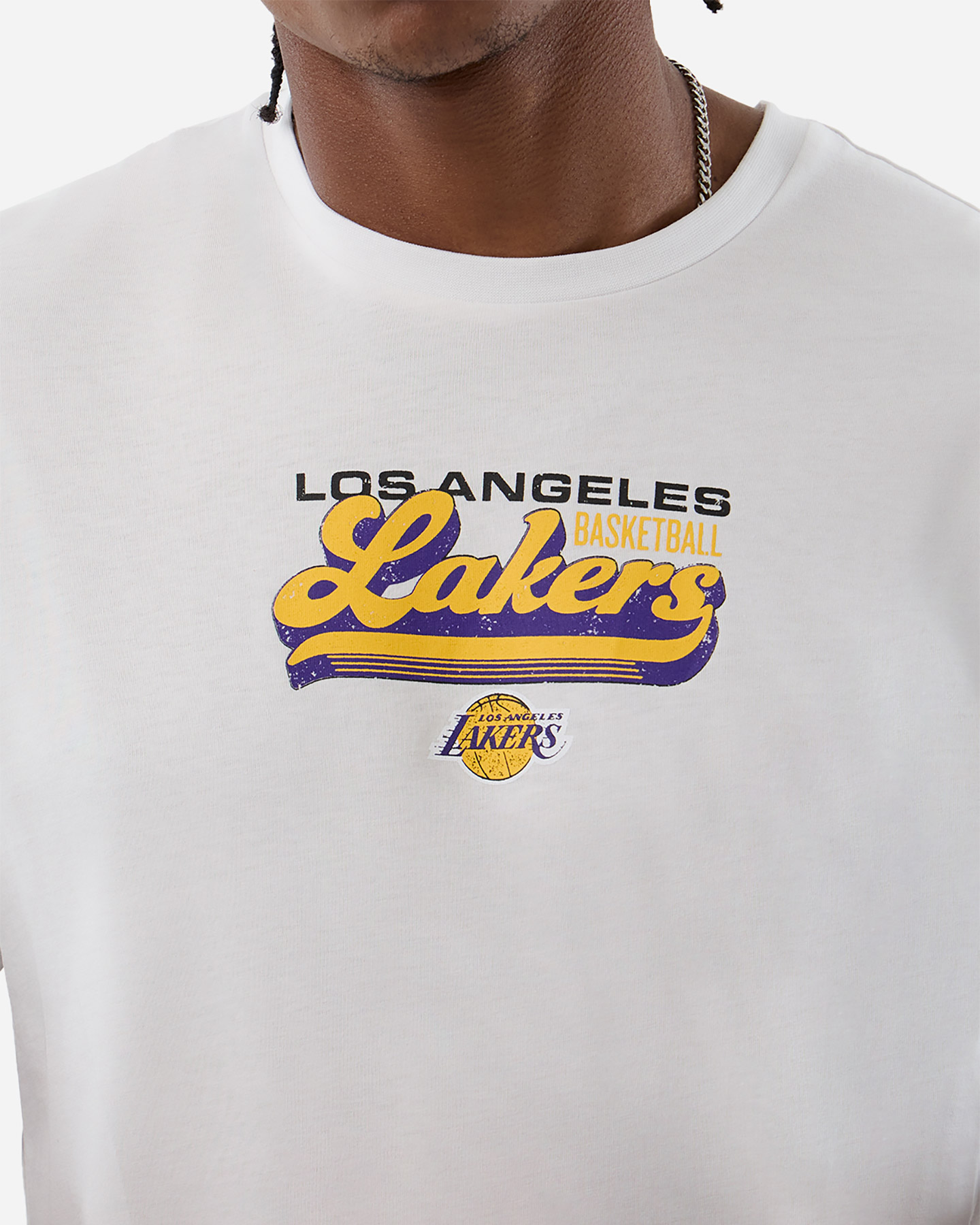 Maglia basket NEW ERA LOS ANGELES LAKERS M - Bianco - 4 | Cisalfa Sport