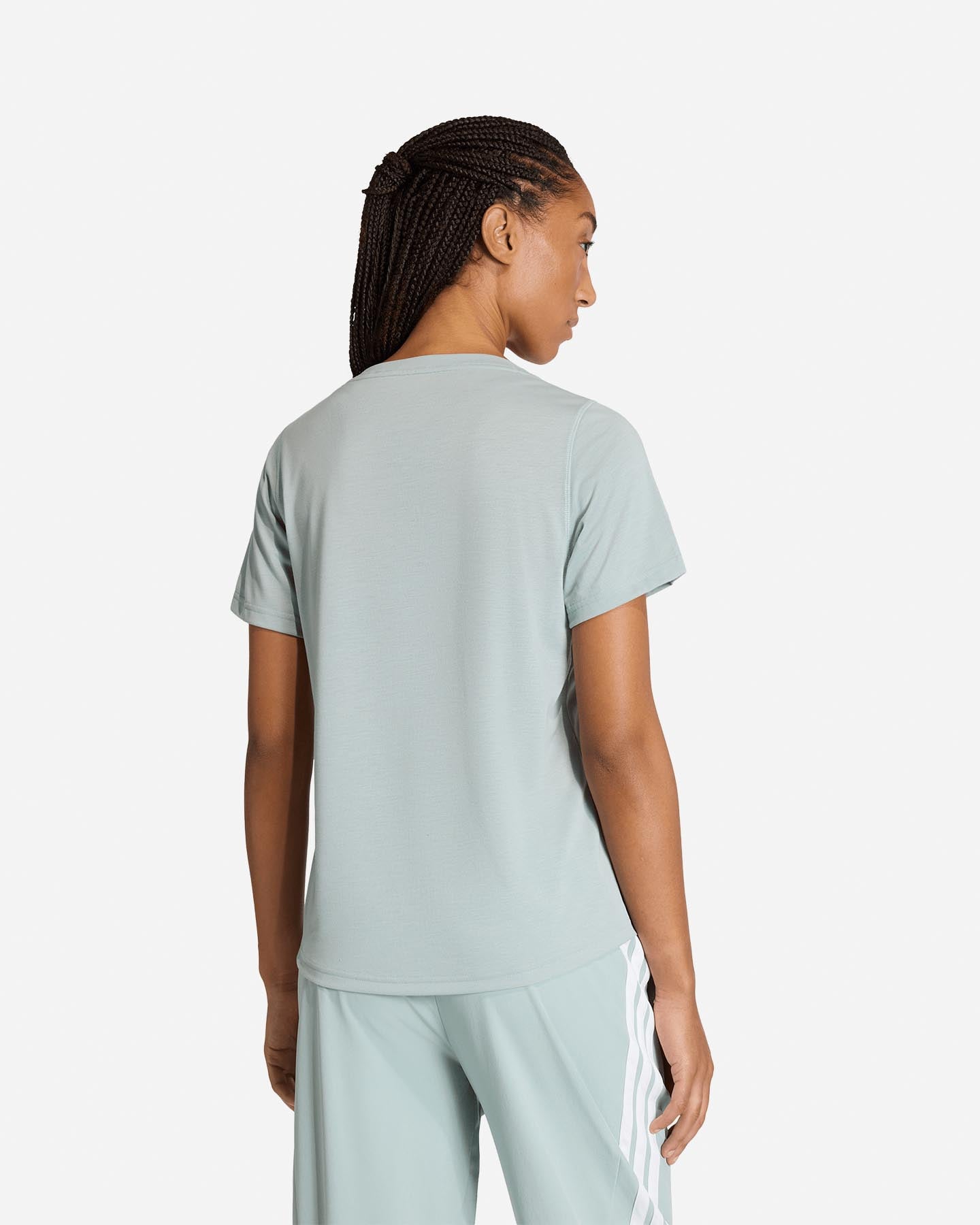 T-shirt training ADIDAS ESSENTIALS SMALL LOGO W - Verde - 2 | Cisalfa Sport