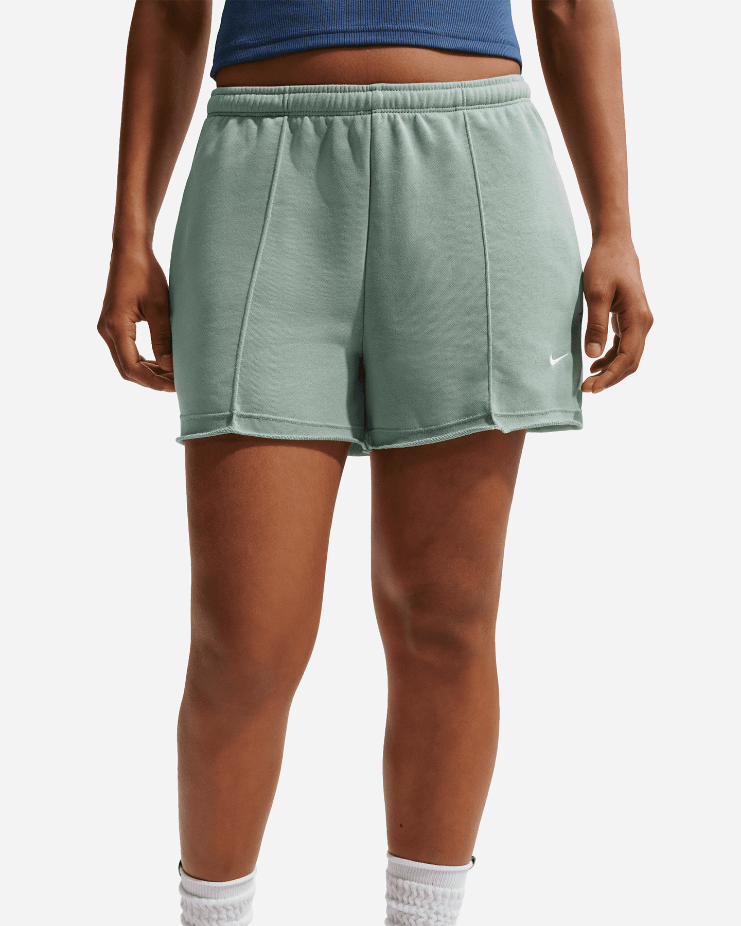 Pantaloncini NIKE CHILL SMALL LOGO W - Verde - 3 | Cisalfa Sport