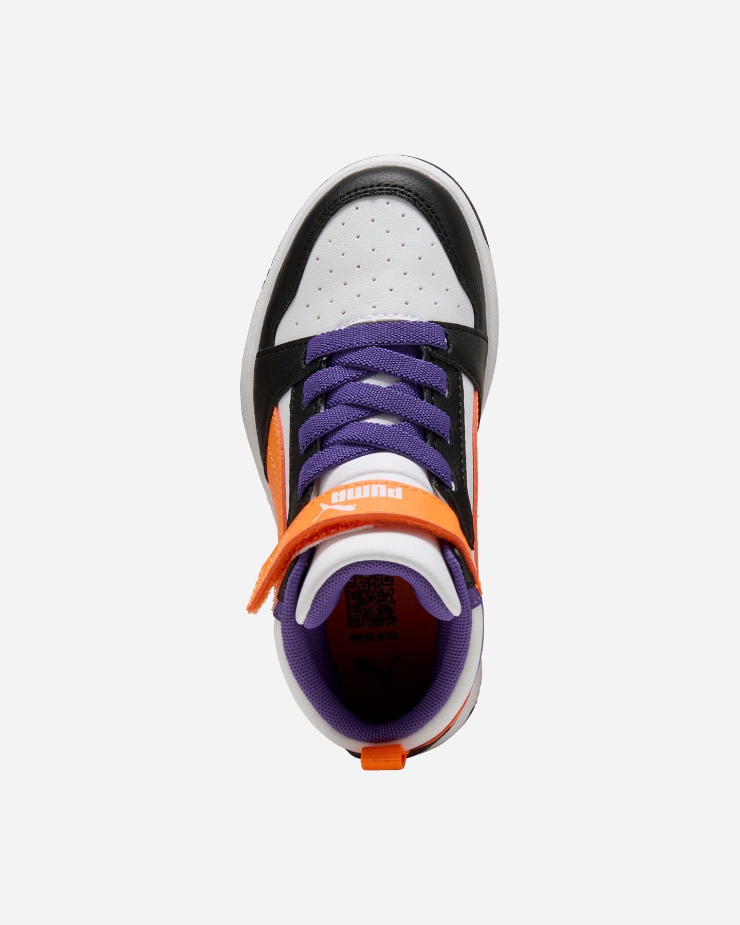Scarpe sneakers PUMA REBOUND V6 MID PS JR - Bianco - 3 | Cisalfa Sport