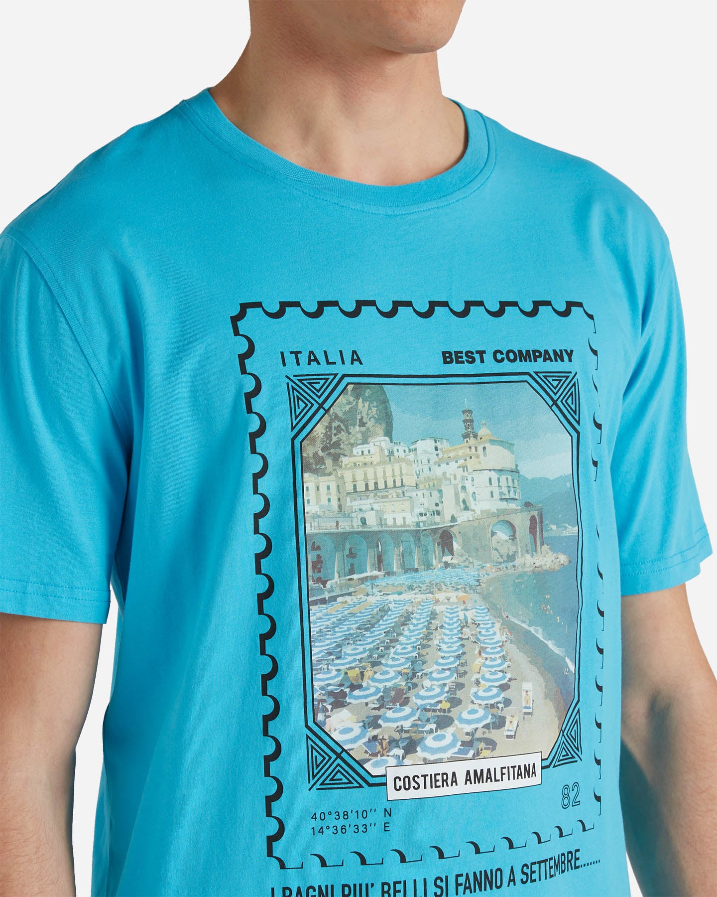 T-shirt BEST COMPANY ST FRANCOBOLLO COST M - Azzurro - 4 | Cisalfa Sport