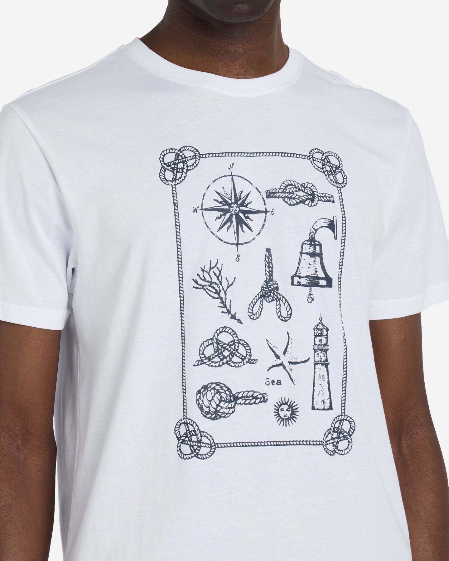 T-shirt ADMIRAL MARINERO M - Bianco - 5 | Cisalfa Sport