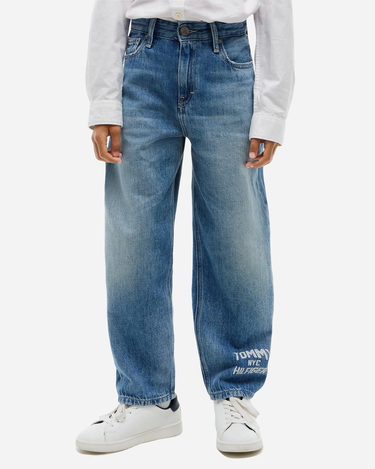 Jeans TOMMY HILFIGER BARREL LOGO LEG LD JR - Denim - 1 | Cisalfa Sport