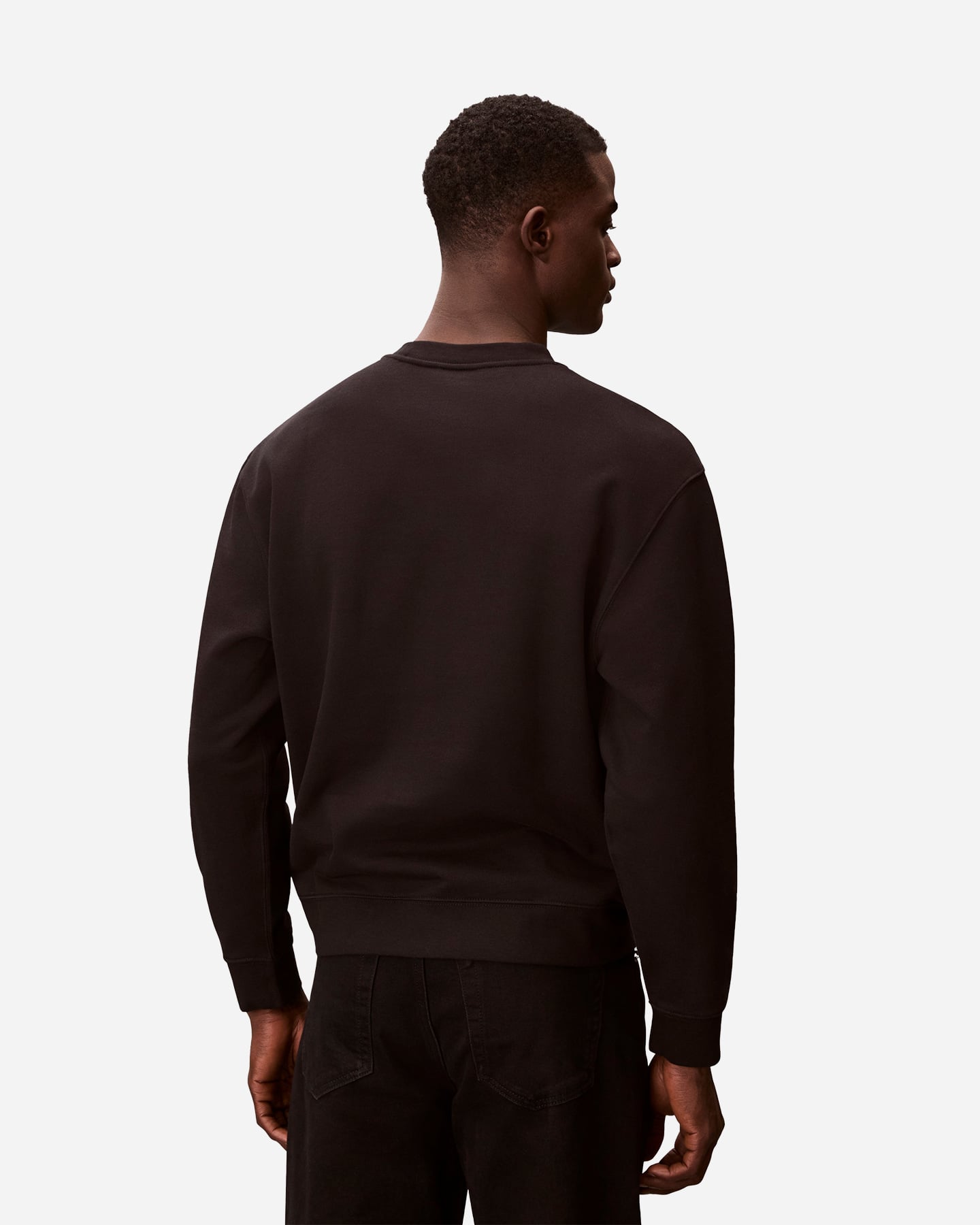 Felpa CALVIN KLEIN JEANS TERRY MONOLOGO M - Nero - 3 | Cisalfa Sport