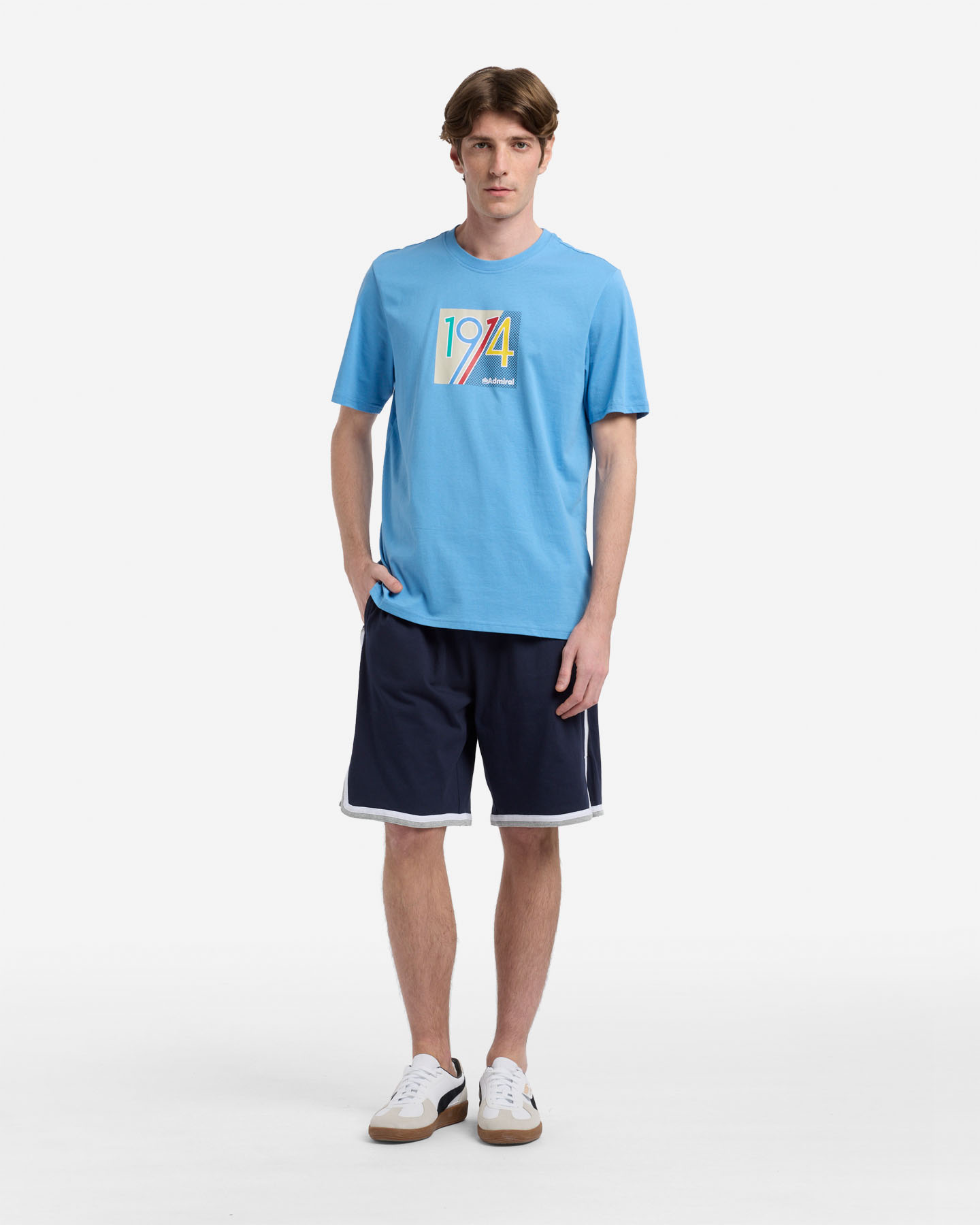 T-shirt ADMIRAL ESSENTIAL COLLEGE M - Azzurro - 2 | Cisalfa Sport