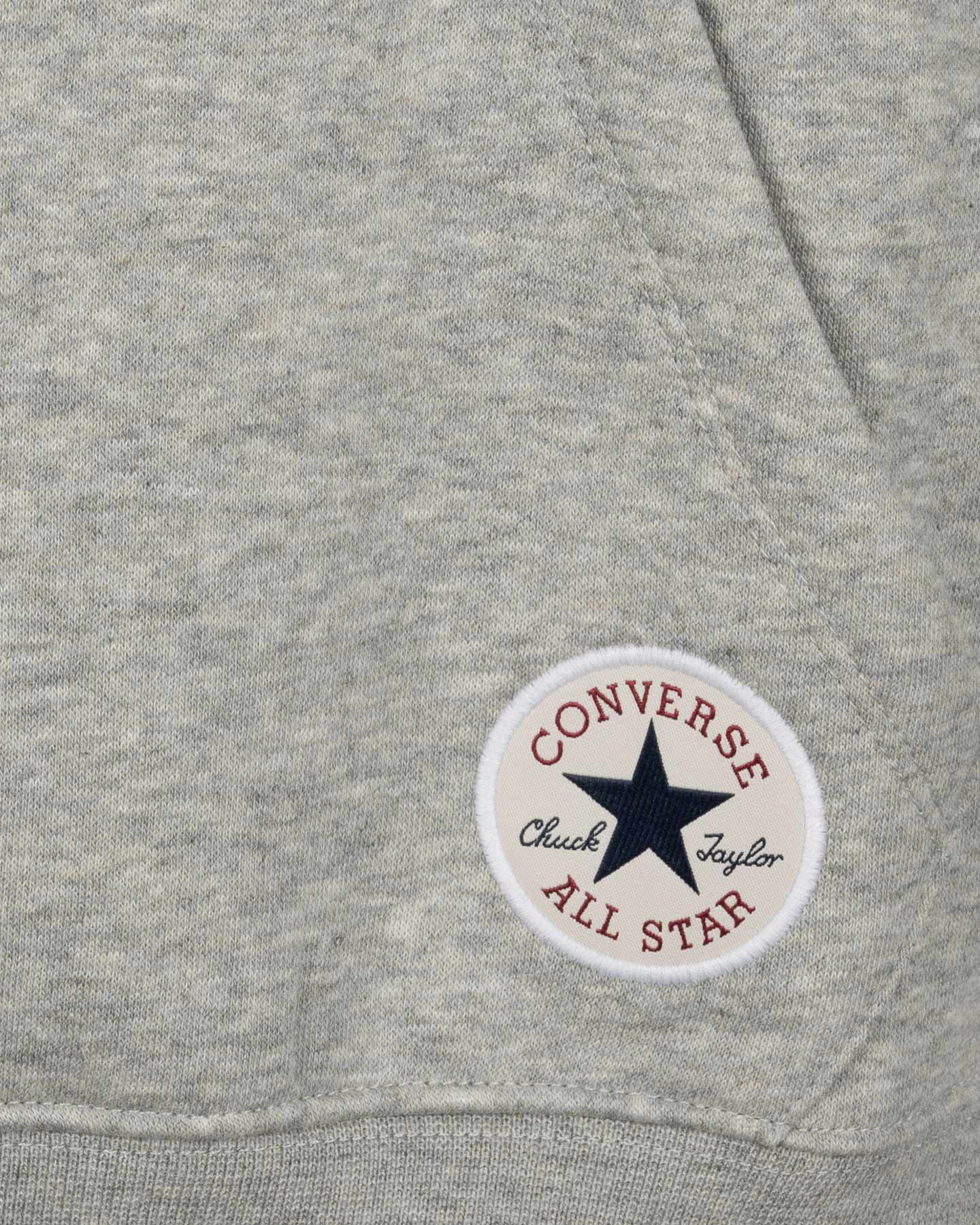 Felpa CONVERSE CLASSIC PATCH W - Grigio - 2 | Cisalfa Sport