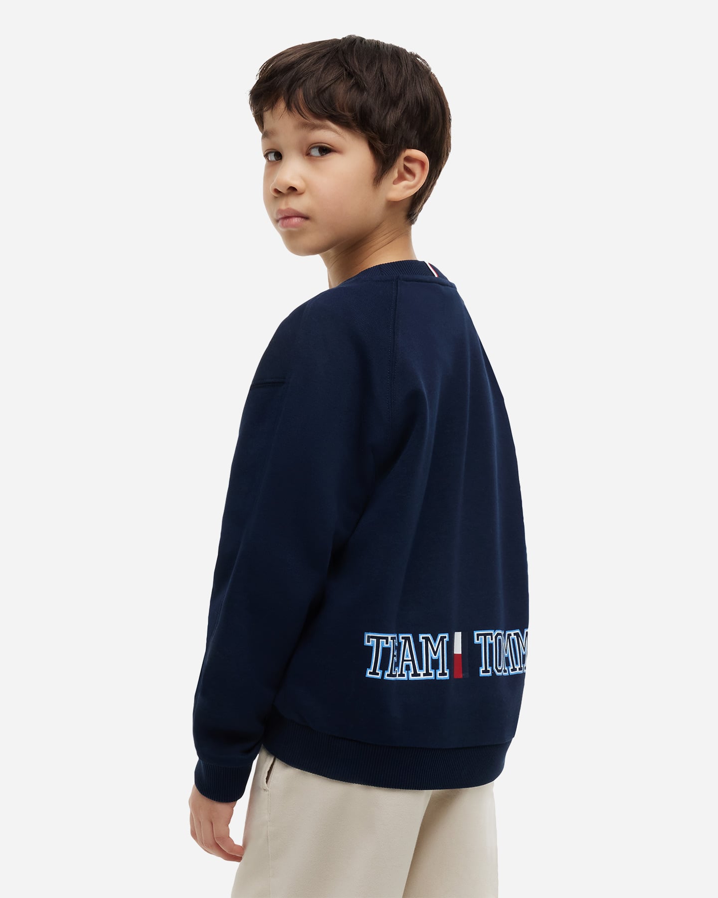 Felpa TOMMY HILFIGER TEAM JR - Blu - 2 | Cisalfa Sport