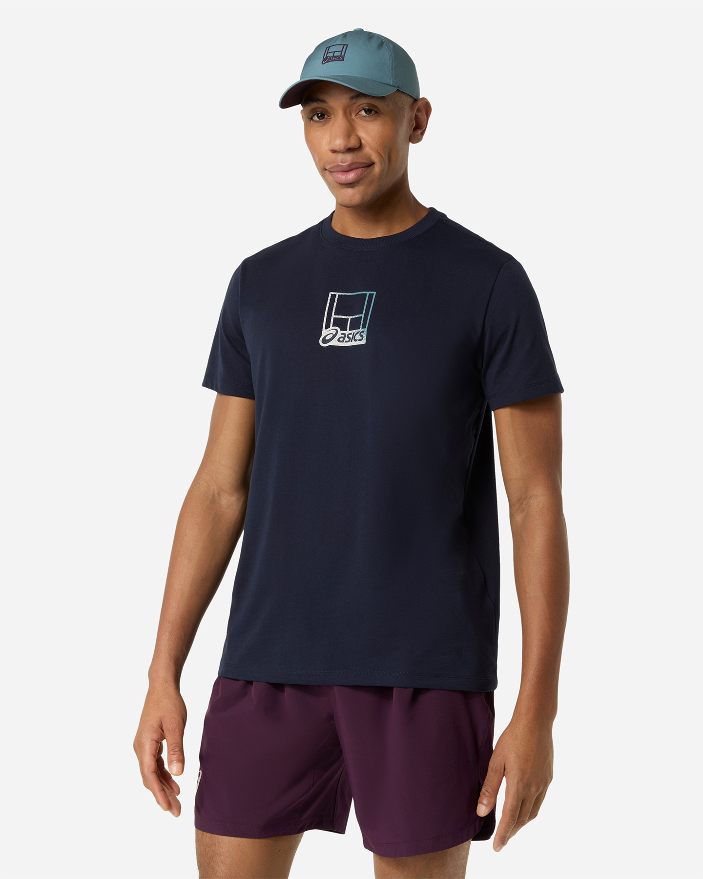 T-shirt tennis ASICS COURT CORE M - Blu - 1 | Cisalfa Sport