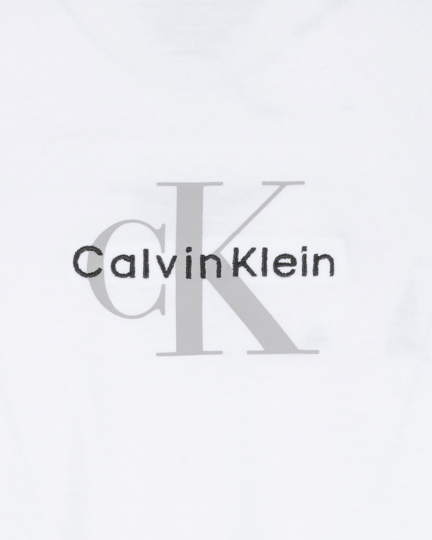 T-shirt CALVIN KLEIN JEANS MICRO MONOLOGO M - Bianco - 2 | Cisalfa Sport