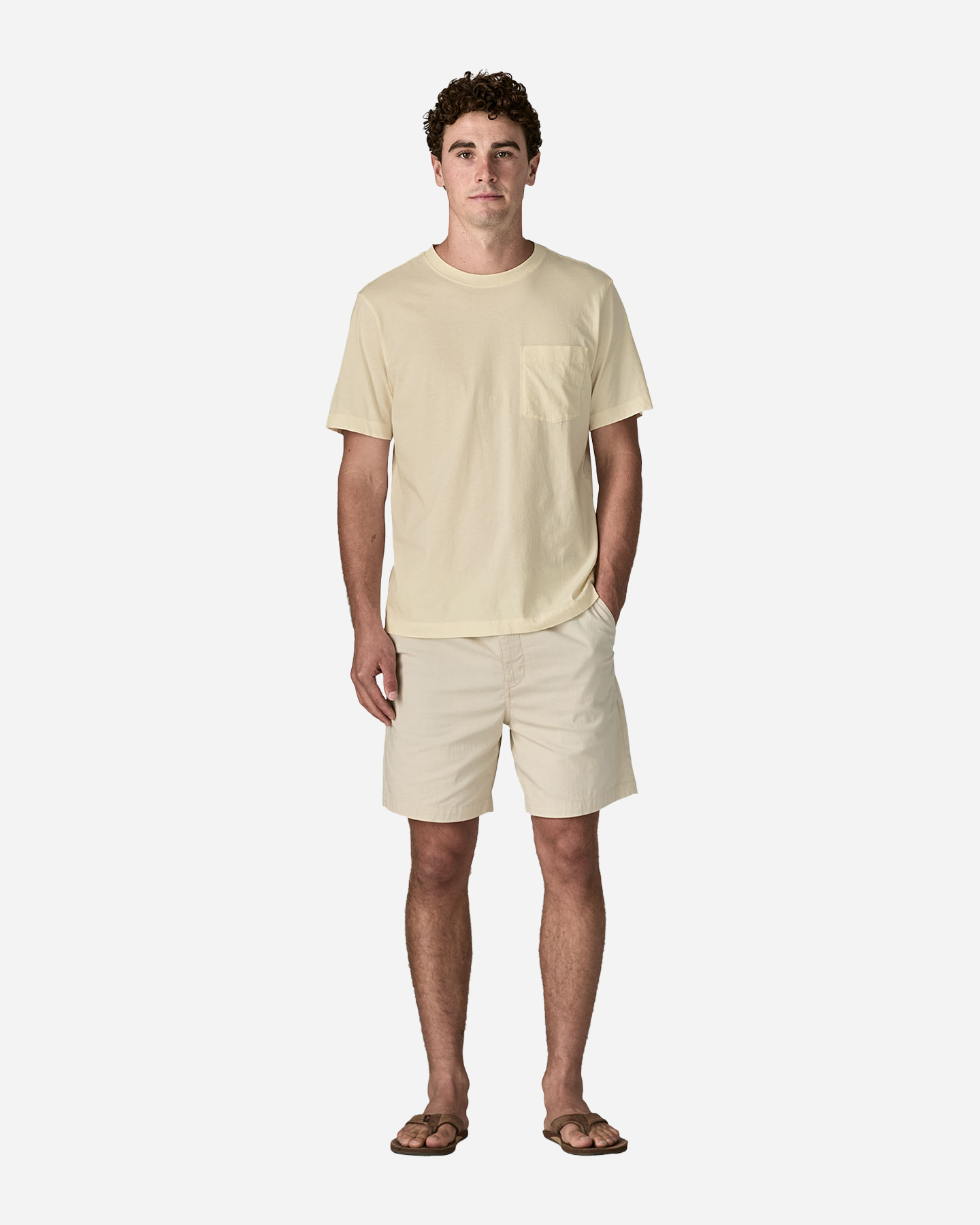 T-shirt PATAGONIA DAILY POCKET M - Beige - 3 | Cisalfa Sport