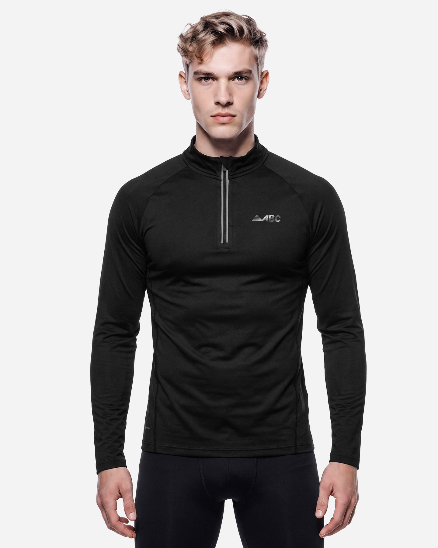 Maglia running ABC BASIC M - Nero - 2 | Cisalfa Sport