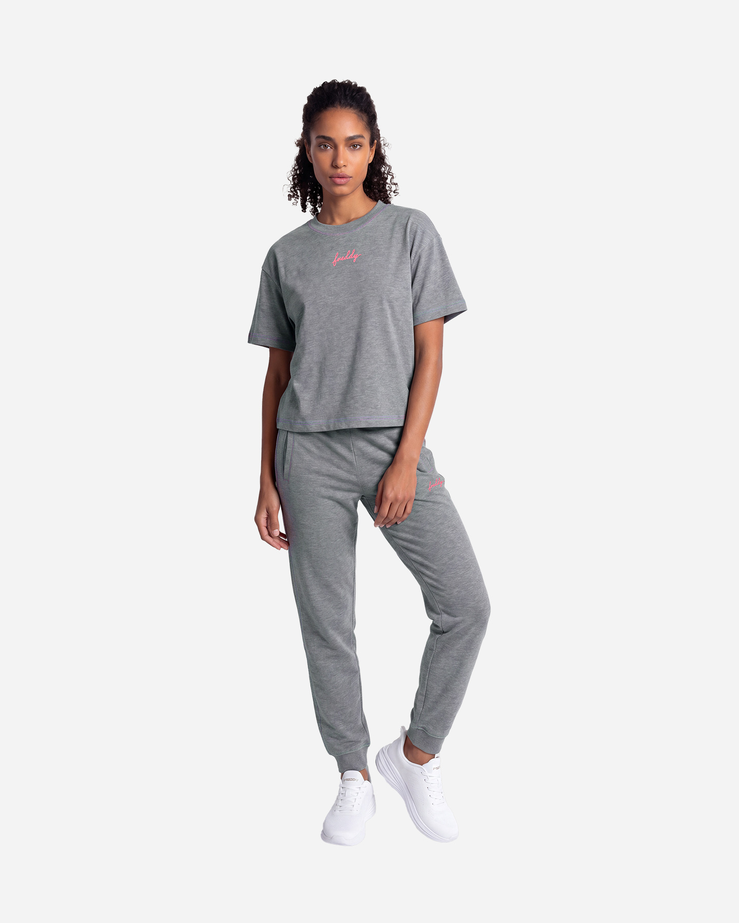T-shirt FREDDY COMFORT MELANGE W - Grigio - 4 | Cisalfa Sport