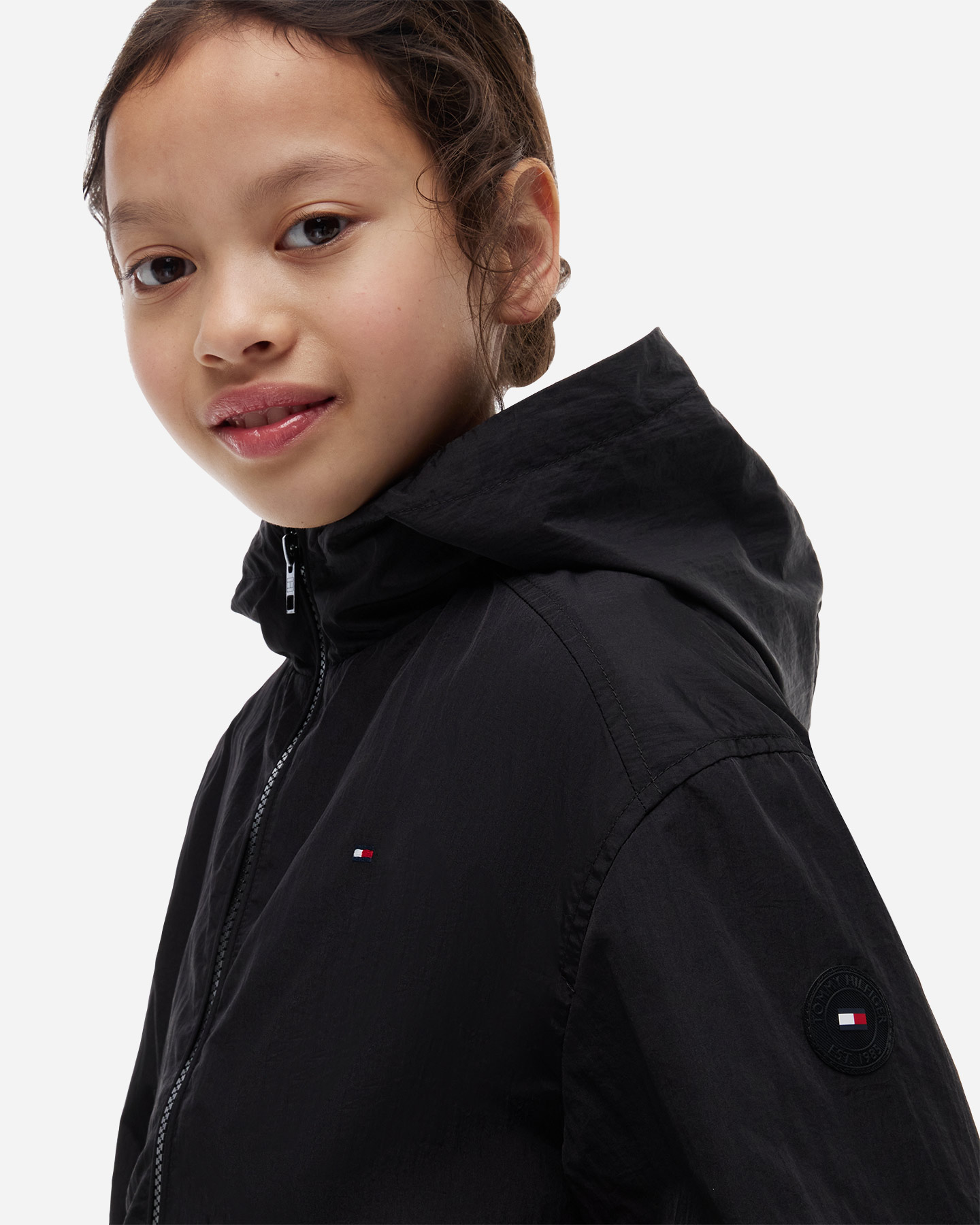 Giubbotto TOMMY HILFIGER SHINY FLAG JR - Nero - 4 | Cisalfa Sport