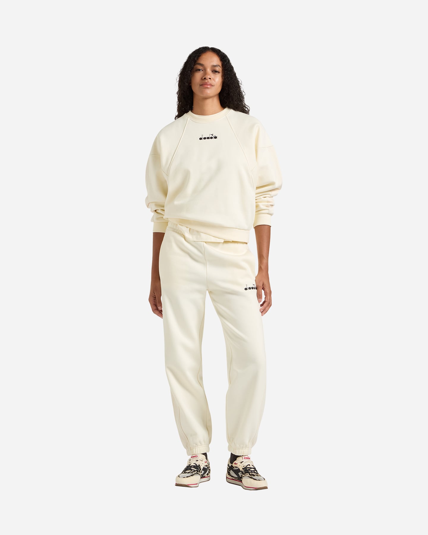 Felpa DIADORA CLASSIC W - Bianco - 3 | Cisalfa Sport